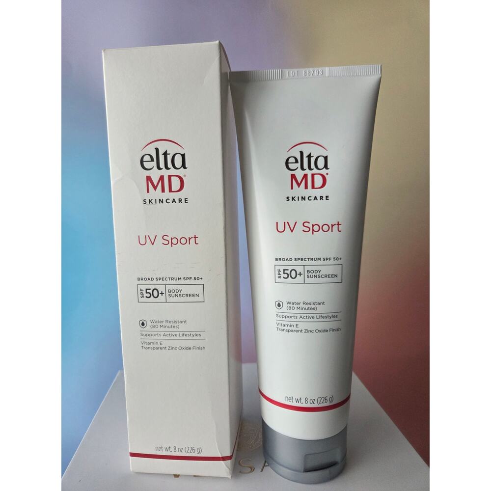 ELTA MD UV SPORT SPF50+ BODY SUNSCREEN  8OZ 226G. RETAIL $61